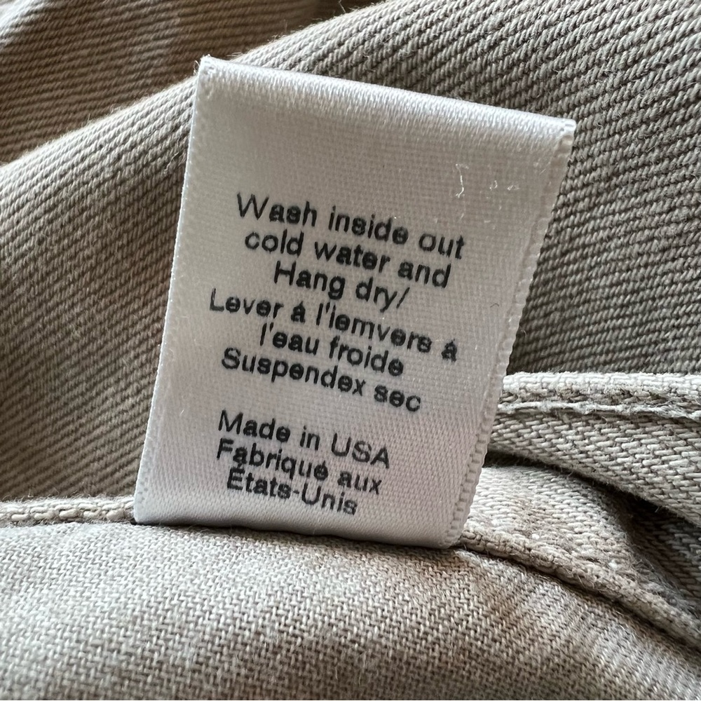 ASKKNY low rise straight jeans Button fly Neutral jeans Tan Khaki pants Size 27 - Picture 7 of 8
